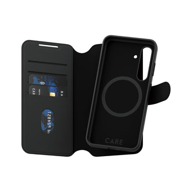 PanzerGlass CARE by Tango Wallet Case for Samsung Galaxy S25 Plus- Black